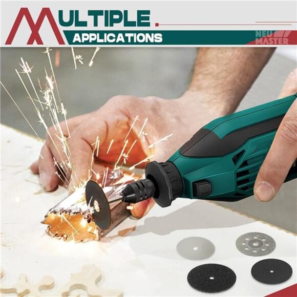 180W Rotary Tool Kit, Corded Power Rotary Tools with 165 Accessories - Picture 4 of 7